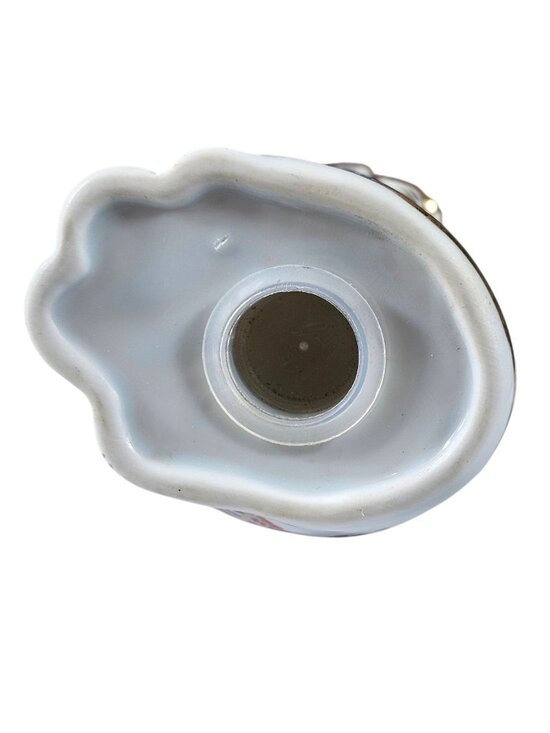 Vintage Cat Figurine Japanese Imari Neko Floral Hand painted Porcelain gold foil - Picture 5 of 9